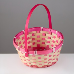 Cesta de bambú para niña de las flores, hermosa cesta natural tejida a mano para dama de honor, gran calidad - Product Image 5
