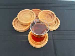 Personalized Wooden <b>Coaster</b> for <b>Beer</b>, Tea or Any Drink, Made of Quality Solid Beech Wood, <b>Coaster</b> for Cafes, Kitchens or Hotels - Product Image 2