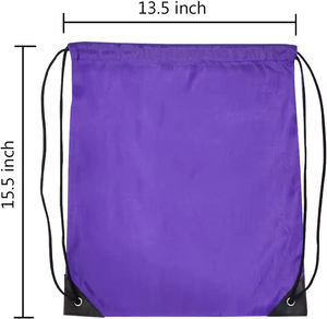 Sac à dos à cordon personnalisé, sacs de sport à cordon personnalisés, sacs de sport en nylon à cordon en gros pour la gym et les fêtes - Product Image 3