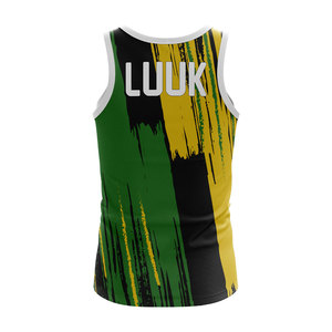 LUUK <b>Men's</b> Sublimation Printed Tank Top Quick Dry Sporty Sleeveless Fitness Shirt O Neck <b>Compression</b> Fit Custom Design Printed - Product Image 2
