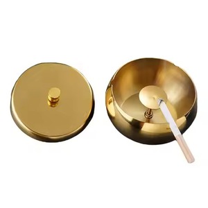 Premium Quality Modern Handmade Metal <b>Ashtray</b> Heat Proof Smoking Holder for Home Office Hotel - Product Image 6