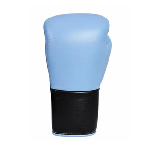 นวมชกมวยสำหรับฝึกซ้อม สีน้ำเงิน หนัง PU พร้อมสายรัดข้อมือแบบเวลโคร บุฟองน้ำอย่างดี สำหรับมวยไทยและมวยหนัก - Product Image 6