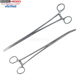 Juego de 2 Pinzas Hemostáticas Rochester Premium 10, de Acero Inoxidable, Rectas y Curvas, con Mordaza Completa Dentada Triple - Product Image 6