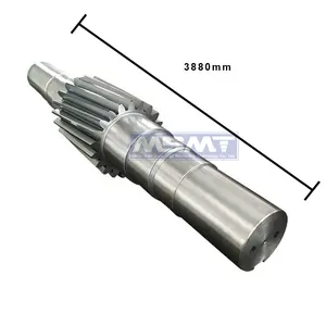 4140 Customized Big gear Shaft Transmission Forged Steel Helical Large Gear Shaft