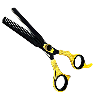 Kit de ciseaux de coiffure professionnels en acier inoxydable pour droitiers, à pointe arrondie, pour salon de coiffure - Product Image 2