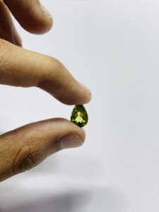 Peridoto natural al por mayor, peras facetadas, piedras preciosas sueltas para la fabricación de joyas, olivino certificado, 3x5, 4x6, 5x7, 6x8, 7x9, 8x10 mm - Product Image 2