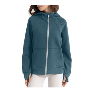 Sudadera con Capucha para Mujer 2026, Color Sólido, Tejido de Felpa, Corte Regular, Informal, para Otoño, con Bolsillos, Estilo Urbano, Último Diseño - Product Image 1