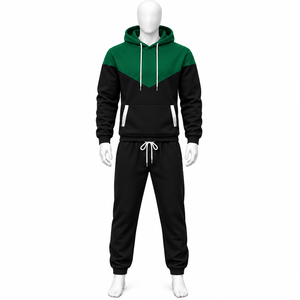 Nouvel ensemble de survêtement d'hiver 2-en-1 imprimé, respirant, à capuche et entièrement zippé, grande taille, épais, pour hommes, vente en gros - Product Image 5