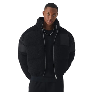 Doudoune de luxe à col montant matelassée haute performance, manteau d'hiver rembourré, fabrication sur mesure, finition DWR résistante à l'eau - Product Image 4