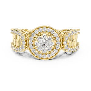 DIVINE DESIGNS 14K Luxury CZ Diamond <b>Rings</b> for Women <b>Engagement</b> & Fashion Styles OEM Jewelry Supplier - Product Image 3