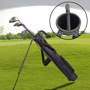Sac de golf léger de qualité supérieure avec pieds rétractables, plusieurs compartiments pour clubs, bretelles réglables et spacieux - Product Image 5