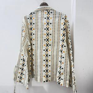 Chemise décontractée pour homme Moountain Boy en popeline de coton teint en fil à imprimé géométrique, manches longues, col rabattu, respirante, pour l'été, ODM - Product Image 5