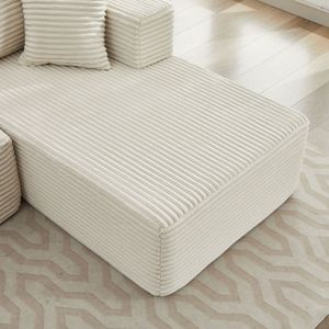 Divano componibile Chaise Longue divano sezionale Beige soggiorno divano - Product Image 2