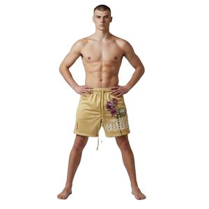 Quick-Drying Breathable Double <b>Layer</b> Mesh 220GSM Heavyweight Double <b>Layer</b> Custom Design 100% Polyester Mens Mesh Shorts - Product Image 1