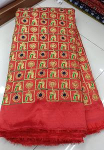 Tela de Seda Cruda 100% Pura de Primera Calidad - Textil de Seda de Morera Natural Tejido a Mano con Textura de Slub Distintiva para Confección de Alta Gama - Product Image 2