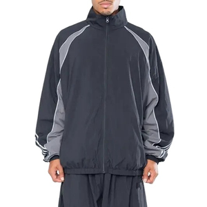 Conjunto de Chaqueta Deportiva con Capucha para Hombre, Transpirable, de Secado Rápido, Ecológica, Mezcla de Algodón, Cortavientos, Ropa de Invierno para Exteriores, con Logotipo Frontal - Product Image 5