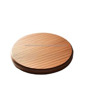 ที่รองแก้วไม้อาเคเชียทำมือและบล็อกสับที่เป็นมิตรกับสิ่งแวดล้อมดีไซน์วงกลมสี่เหลี่ยมทำด้วยมือสารกันบูดบนโต๊ะ - Product Image 1