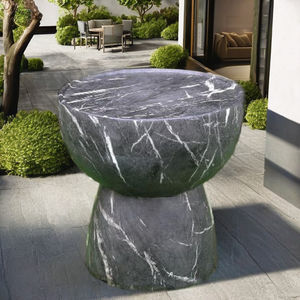 Table basse en béton blanc, table de comptoir au design moderne, pour intérieur et extérieur, table de luxe durable et résistante à l'eau, mobilier - Product Image 1