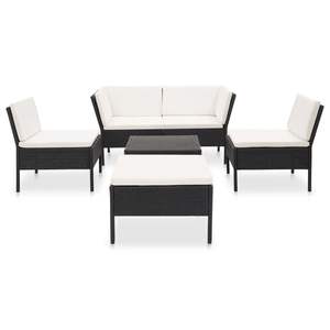 Conjunto de Muebles de Jardín en Negro y Crema - Product Image 2
