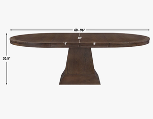 โต๊ะอาหารทรงกลมสไตล์หรูหราสำหรับบ้าน อพาร์ทเมนท์ วิลล่า และโรงแรม - เฟอร์นิเจอร์ไม้เนื้อแข็งทนทาน - Product Image 5