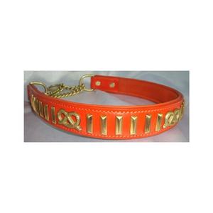 Collar de perro de cuero puro de lujo Premium Remaches ajustables Patrón de animales ecológico-Elegante para mascotas Mejor precio garantizado - Product Image 1