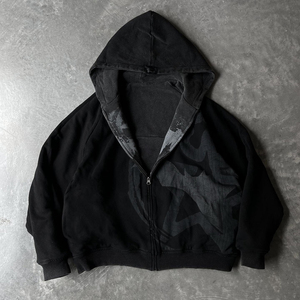 Men's Customized <b>Oversized</b> Hooded Pullover <b>Sweatshirt</b> Digital Printing Spray Cotton French Terry <b>Vintage</b> Breathable Winter Wear - Product Image 4