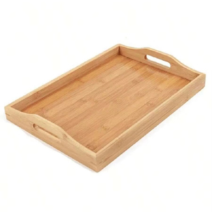 Plateau de service en bambou design - Product Image 1