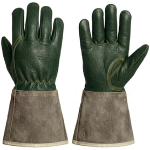 Guantes de soldadura de última generación, resistentes al calor, de cuero vacuno, con costuras reforzadas, equipo de seguridad industrial para trabajos pesados. - Product Image 2