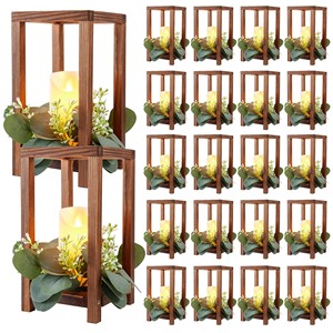 Sheesham Wood Decorative <b>Lantern</b> with Hand-Carved Designs | Wholesale - Product Image 1