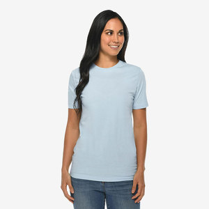 Camiseta Gráfica de Cuello Alto de Fibra de Bambú Ecológica de Corte Regular para Mujer - Camiseta de Verano Holgada de Alta Calidad - Product Image 1