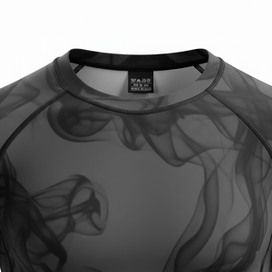 Camiseta de compresión sublimada de alta calidad, transpirable, con costuras reforzadas, para MMA, BJJ, surf y entrenamiento, personalizable. - Product Image 4