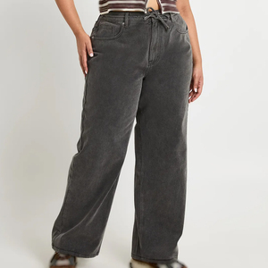 Jeans en denim sexy pour femmes, style streetwear, broderie personnalisée, perles, mode moderne, commande en gros, fournisseur d'usine de vêtements - Product Image 1