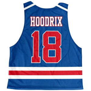 OEM Lacrosse Pinnies Personalized Reversible Practice Vest Athletic Team Player Name Dot Sublimated Tank <b>Top</b> Unisex Moisture - Product Image 2
