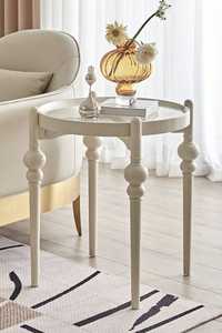 Table basse moderne en bois avec étagère de rangement ouverte, finition naturelle, table centrale durable pour la décoration intérieure - Product Image 1