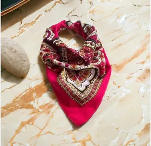 Elegant Floral Printed Polyester <b>Square</b> <b>Scarf</b> Women Fashion Accessory Multi-Functional Promotion Outdoor All Seasons - Product Image 5