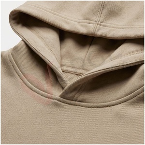 Ensemble de survêtement beige à capuche pour homme, manches longues, couleur unie, décontracté, respirant, coupe régulière, pour l'automne - Product Image 4