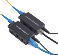 YUNVO Mini Gigabit Fiber Optical Media Converter 10/100/1000Mbps Optic Transceiver SC ke RJ45 Ethernet Switch 20km untuk CCTV/FTTH