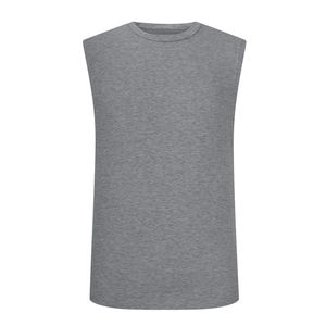 Débardeur sans manches pour homme, style tricoté décontracté, col rond, avec poche, color-block - Product Image 5