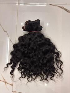 Raw Indian Burmese <b>Curly</b> Human Hair Bundles – 100% Unprocessed Temple Hair <b>Extensions</b> - Product Image 4