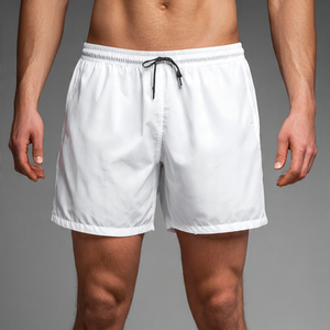 Pantalones Cortos Deportivos OEM con Cordón en la Cintura para Hombre, Pantalones Cortos Deportivos para Hacer Ejercicio, 100% Poliéster, Ropa Deportiva para Gimnasio - Product Image 1