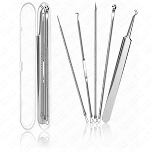 Juego de 5 Herramientas para Eliminar Puntos Negros, Extractor de Acné de Acero Inoxidable para Espinillas, Comedones y Cuidado Facial - Product Image 5