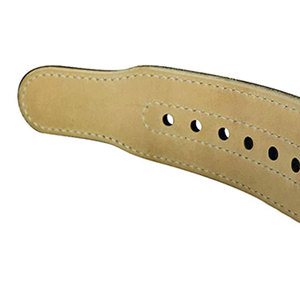 Ceinture d'entraînement réglable en cuir robuste pour hommes et femmes, équipement de musculation de 4 pouces de large avec boucle à double ardillon - Product Image 1