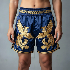 กางเกงมวยไทยสั่งทำไซส์ใหญ่ น้ำหนักเบา สำหรับชกมวย MMA คิกบ็อกซิ่ง ฝึกซ้อมกีฬา ขายส่งจำนวนมาก - Product Image 2