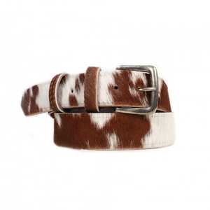 Cinturones de Cuero Vacuno con Hebilla de Acero Vintage para Mujer, Personalizables con Estampado Animal, Alta Resistencia y Durabilidad, Pakistán - Product Image 1