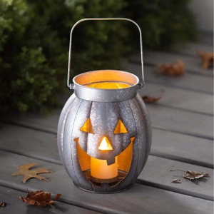 Linterna de Halloween de Metal Negro con Diseño Tradicional, con Gato y Telaraña, Linterna de Halloween con Diseño de Jack O'Lantern Malvado, Linterna de Halloween con Diseño de Casa Embrujada - Product Image 5
