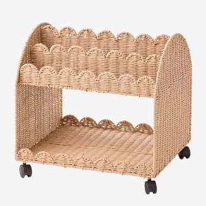 Estantes de Almacenamiento para Libros Infantiles de Cuerda de Papel al por Mayor con Ruedas, Hechos a Mano por Artesanos Vietnamitas - Product Image 1