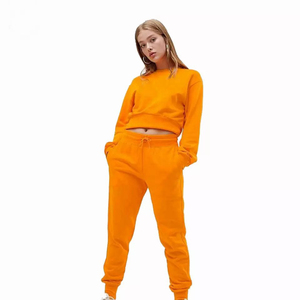 Ensemble de survêtement hiver 2026 100 % coton, vente en gros, ensemble 2 pièces pour femme, survêtement oversize avec sweat à capuche et pantalon pour femme - Product Image 4