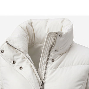 Custom <b>Embroidered</b> Logo Puffer <b>Jacket</b> <b>For</b> <b>Women</b> Wholesale Price OEM Service Skin Friendly Polyester Nylon <b>Women</b> Quilted <b>Jacket</b> - Product Image 3