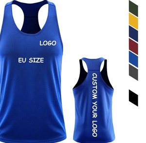 Débardeurs pour hommes en coton 100% respirant, côtelés, absorbant la transpiration, pour la gym et le fitness, sublimation - Product Image 4