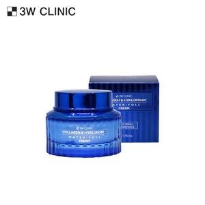 Crème hydratante Water-Full 3W Clinic avec collagène et acide hyaluronique 55g Produit en boîte - Product Image 1